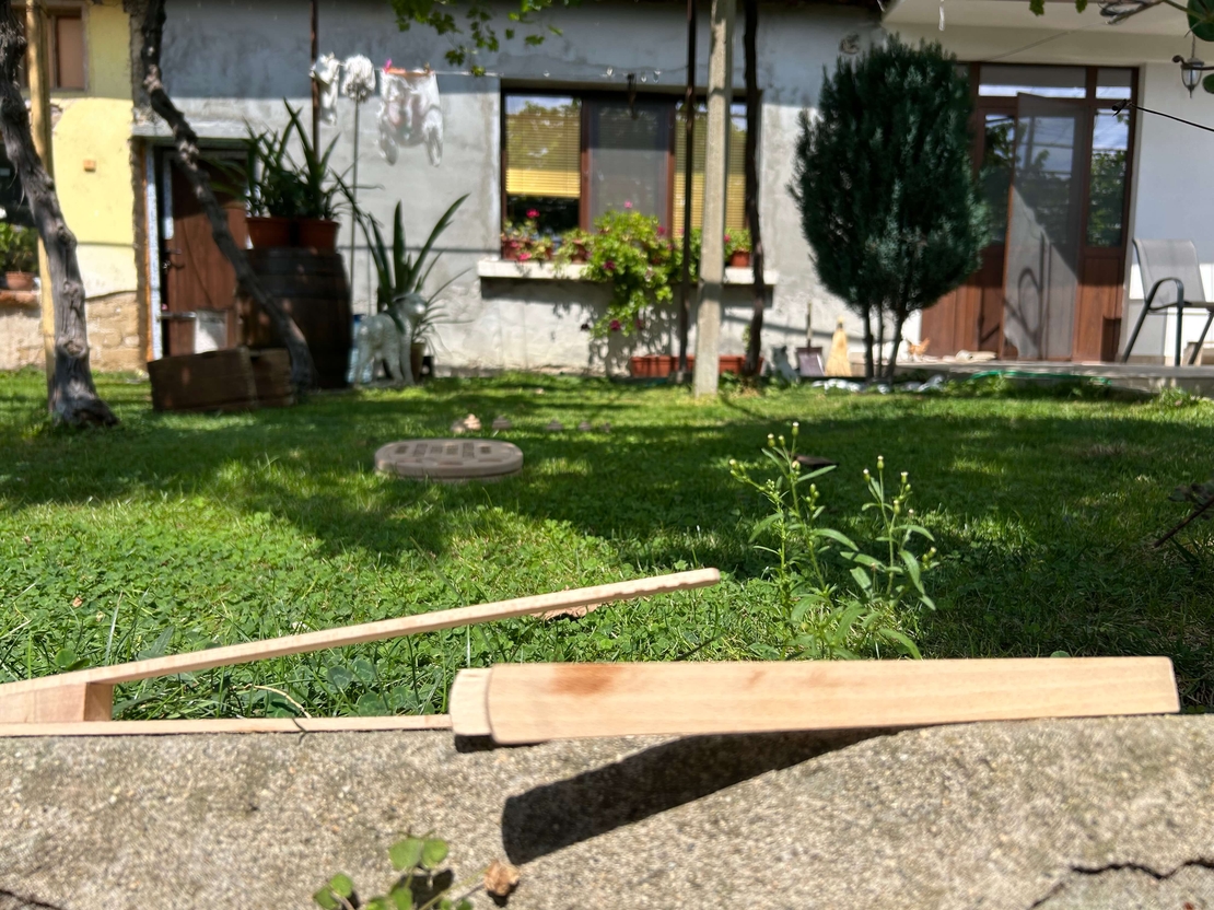 Дървени щипки за скара