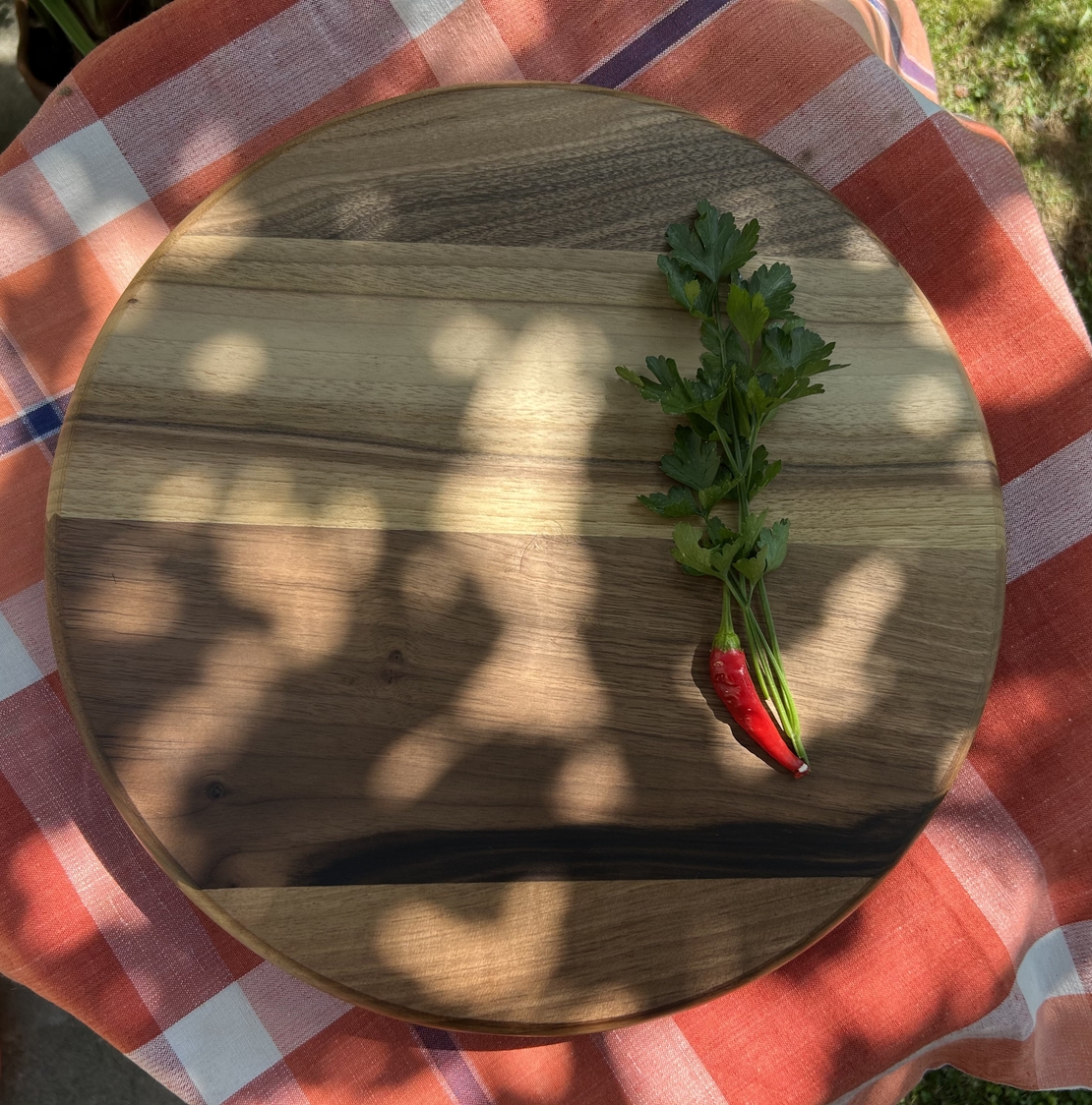 Дървено въртящо плато - малко