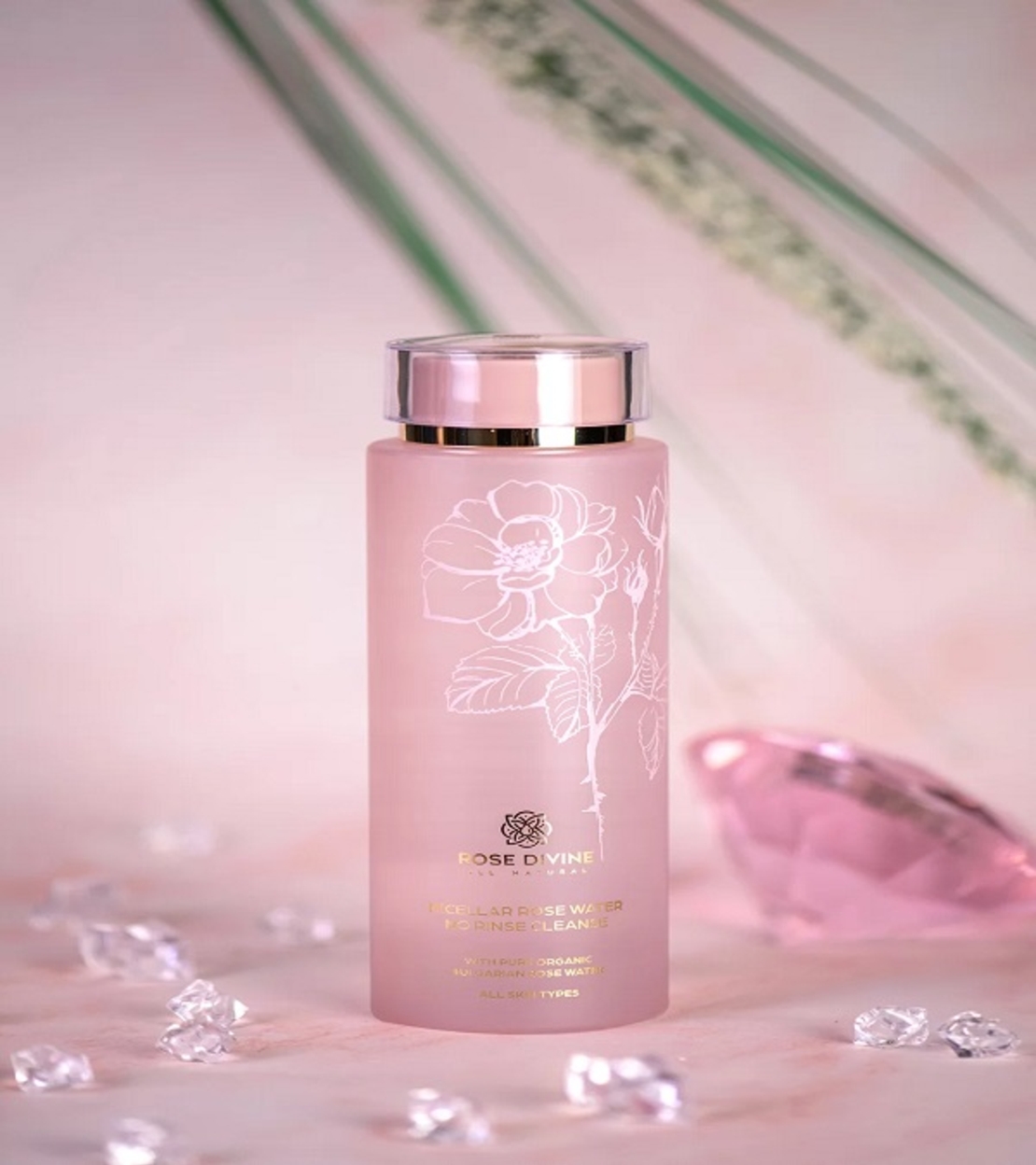 БИО Мицеларна вода Rose Divine с Роза Дамасцена и Д-пантенол-SENTTERRA (200 ml)