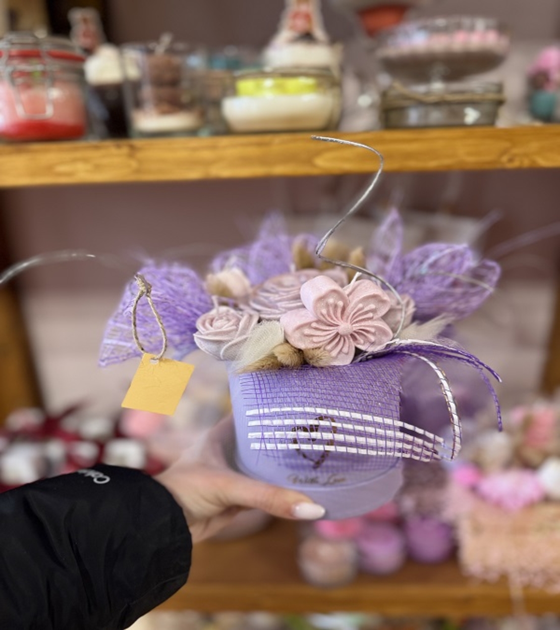 Ръчно изработен аранжиран букет от ароматни свещи – 