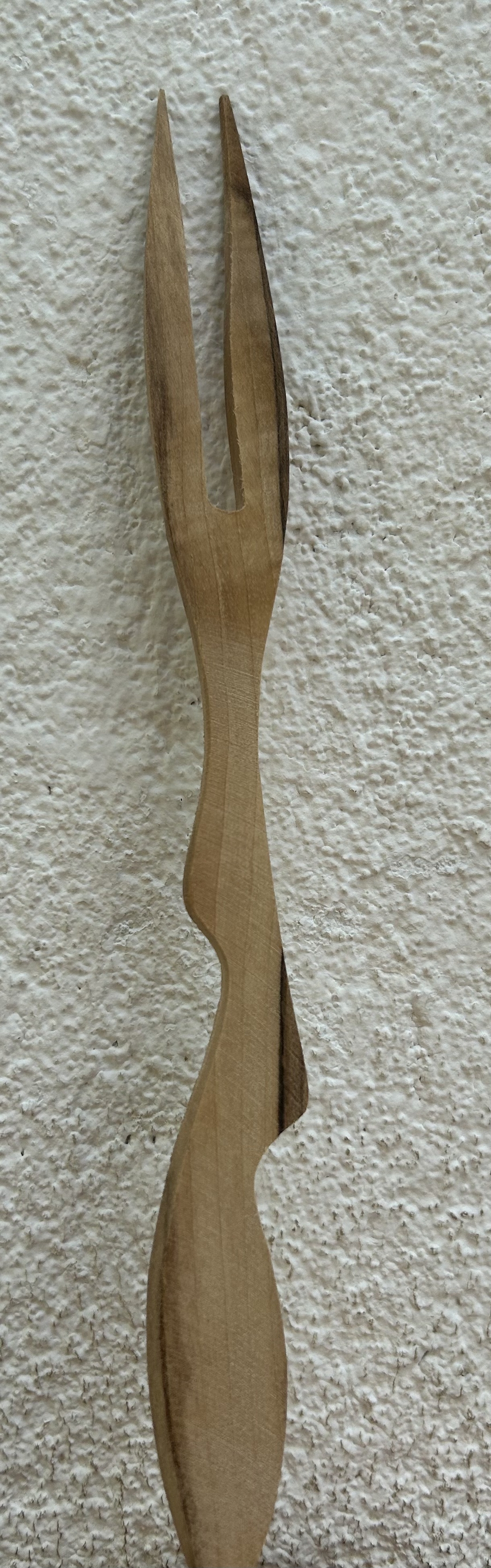 Комплект от дървени нож и лъжица