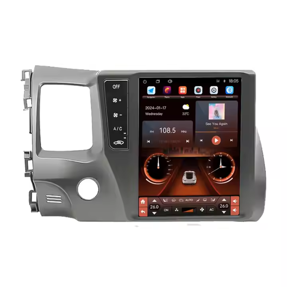 Honda Civic 2005-2012 Tesla Android Mултимедия/Навигация