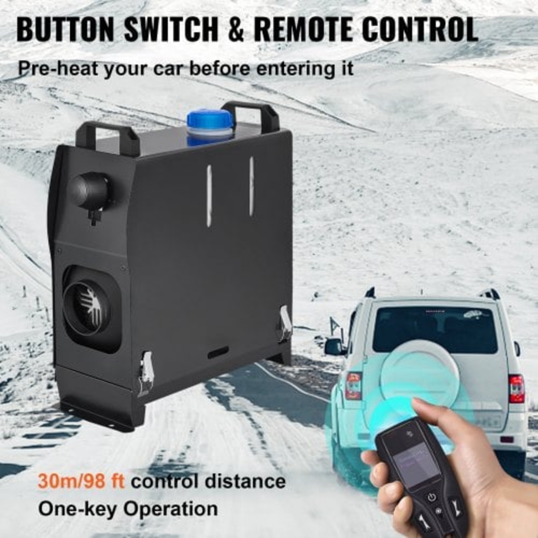 Суха дизелова печка 12V 8KW All in One с LCD и дистанционно