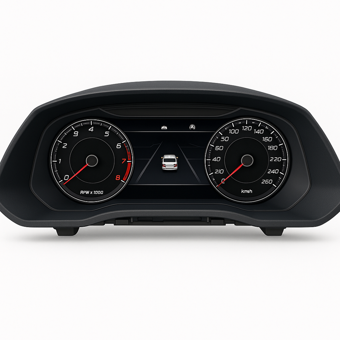 Дигитален километраж за Skoda Superb MK2 (2010–2015) 12.3'' LCD Табло