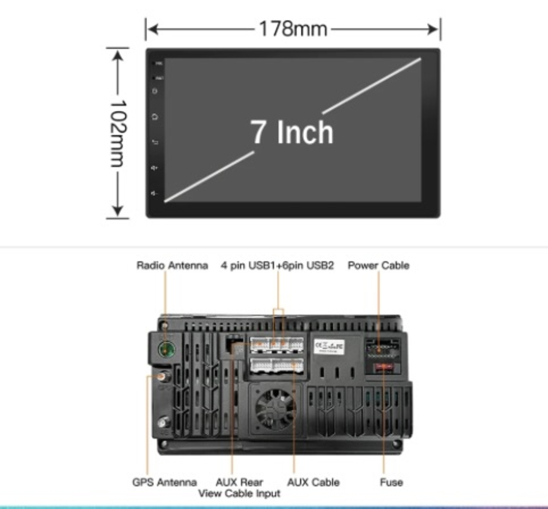 Universal AndroidAuto/Carplay 4.8 Core ANDROID Multimedia/Navigation