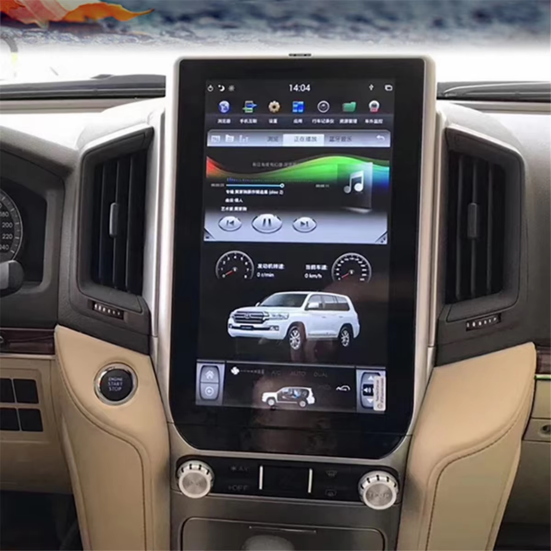 Toyota Land Cruiser 200, 2017-2019 Tesla Навигация