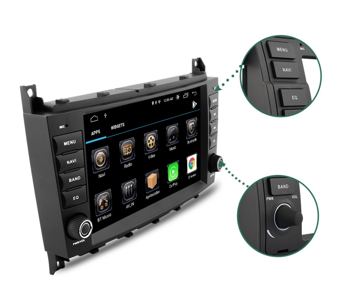 Mercedes Benz W203/W209 2003-2006 Android Navigation