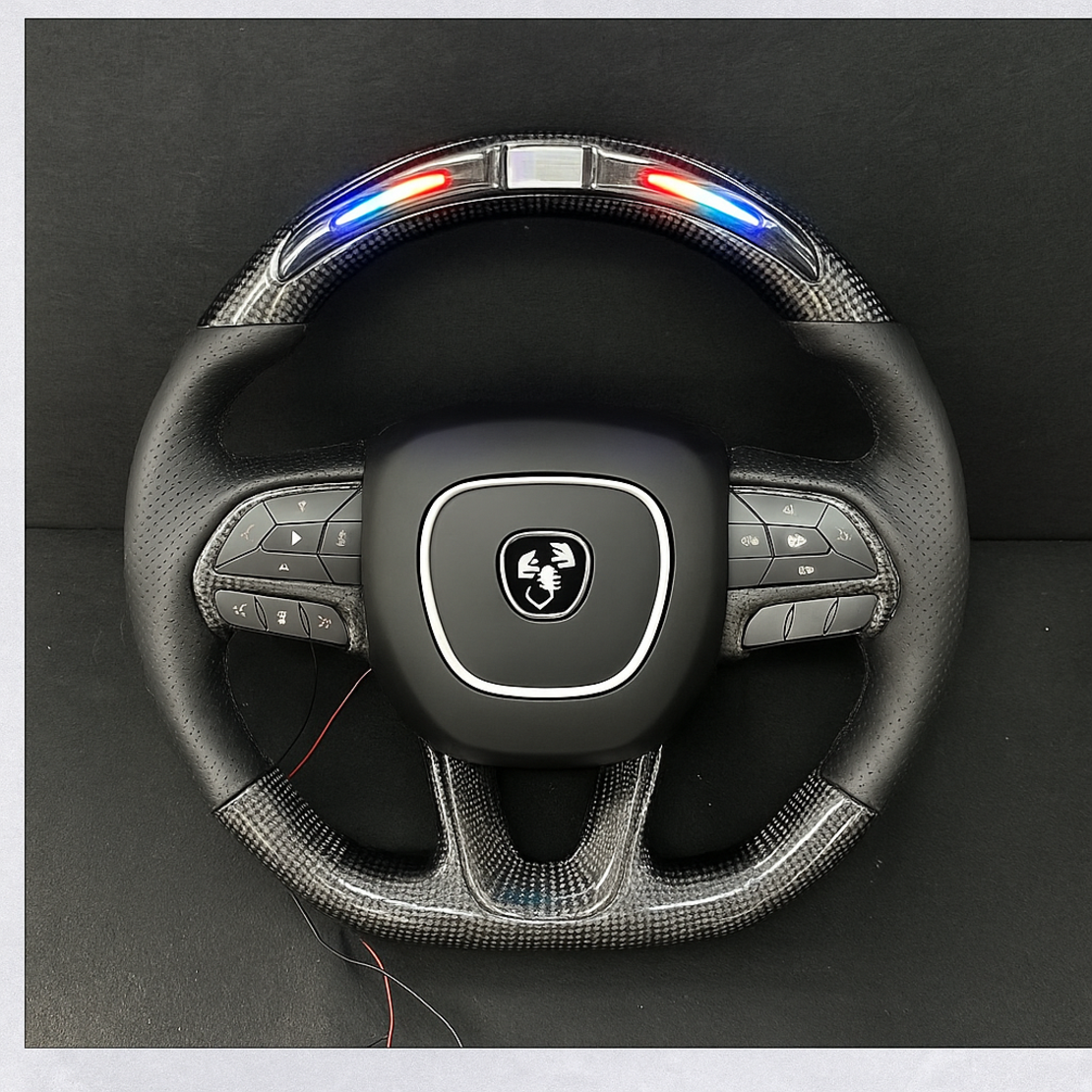 Карбонов спортен волан с LED за Dodge Charger / Challenger / Durango