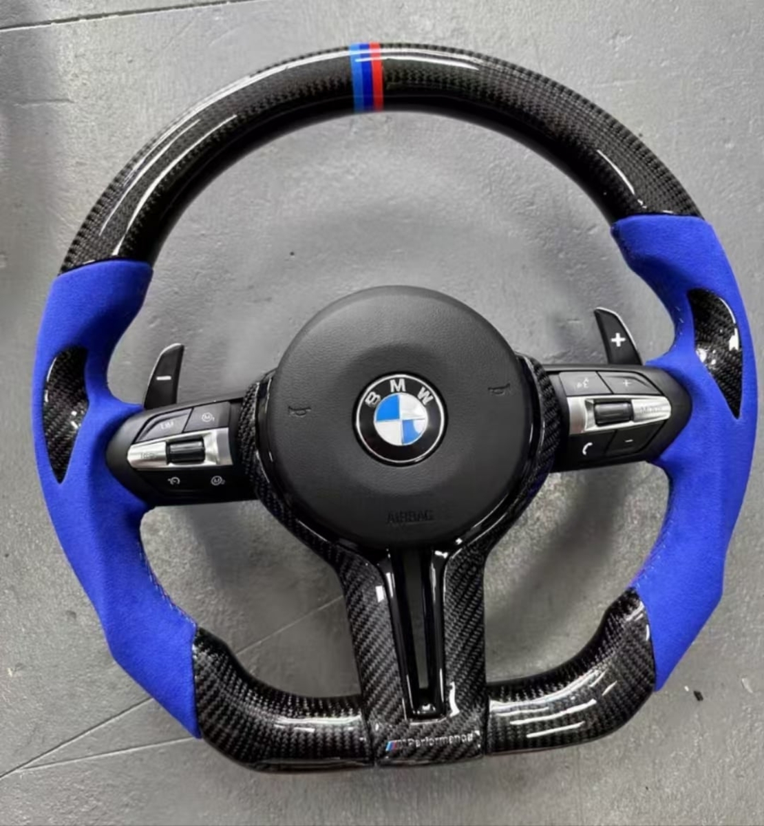 BMW M Performance волан – карбон и син Alcantara – F/G серия