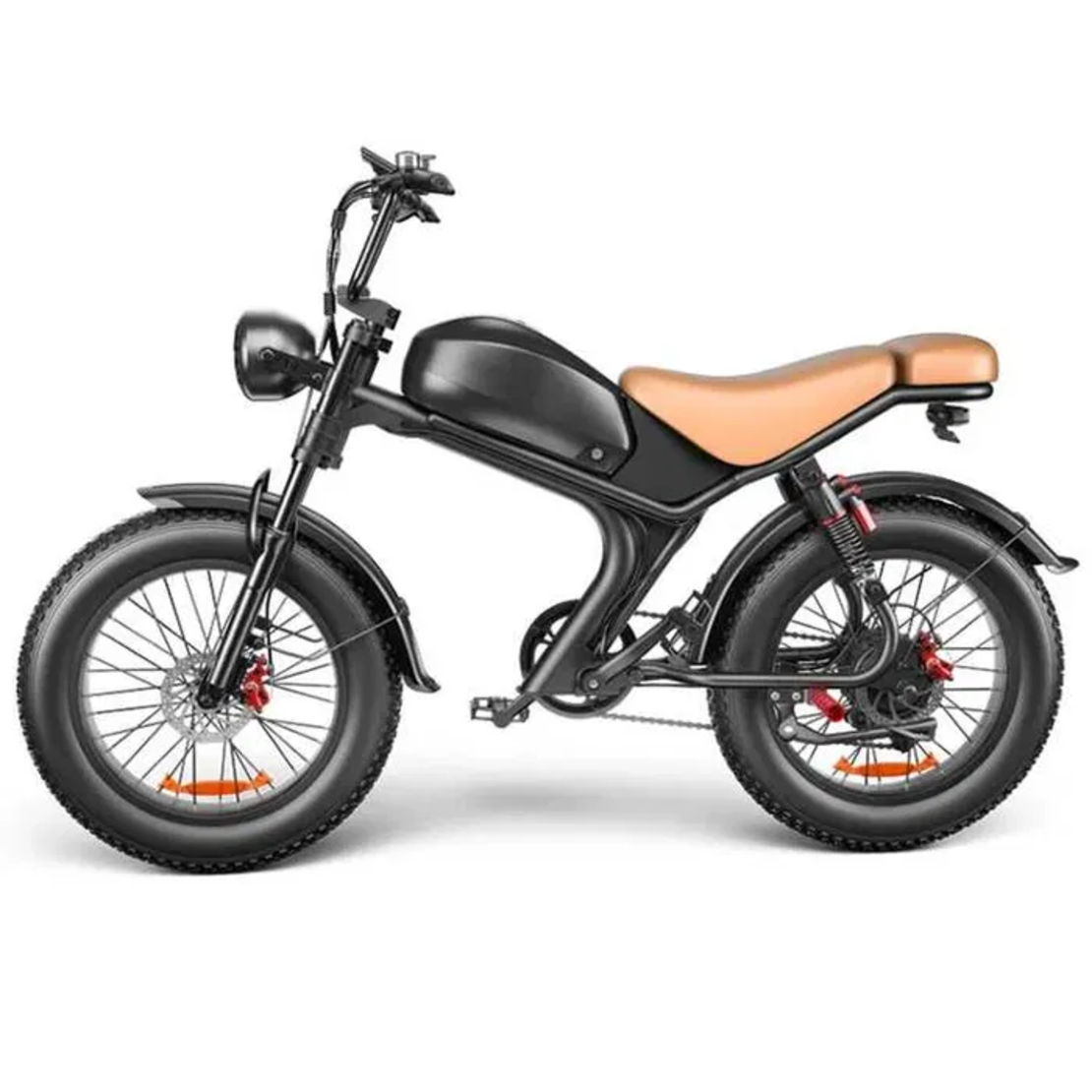 Electric bicycle Electric C93, 48V, 1000W, 20Ah, brown color