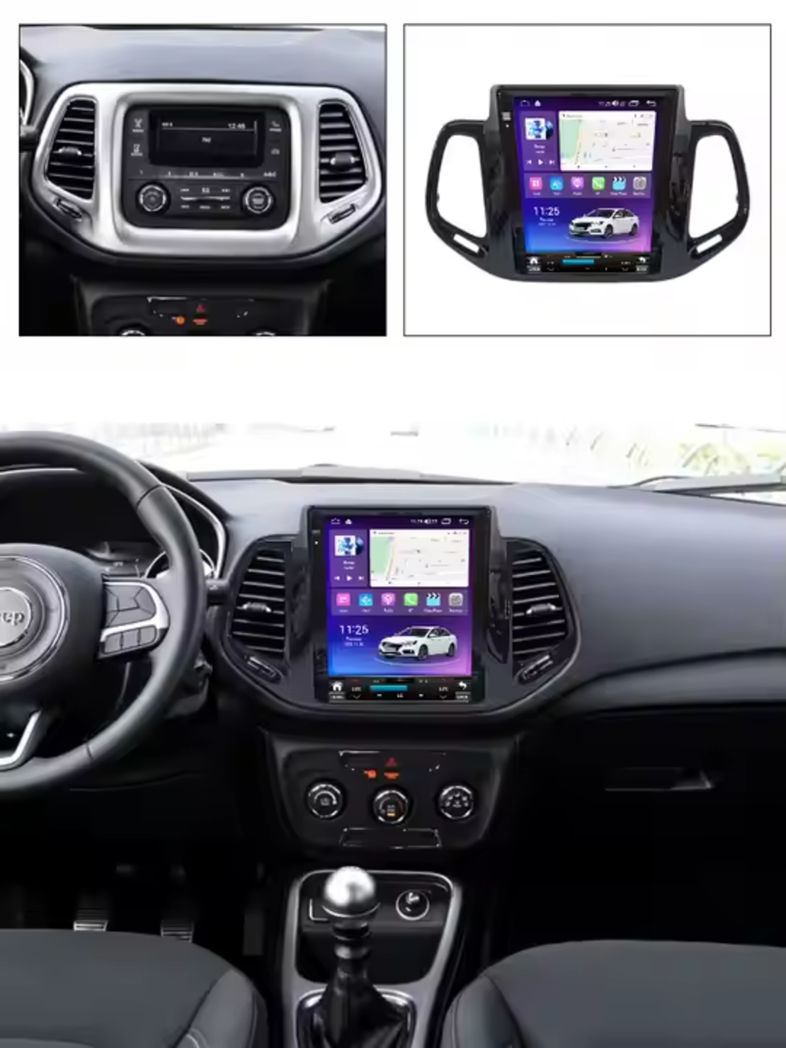 Jeep Compass 2017-2019 Tesla Android Mултимедия/Навигация