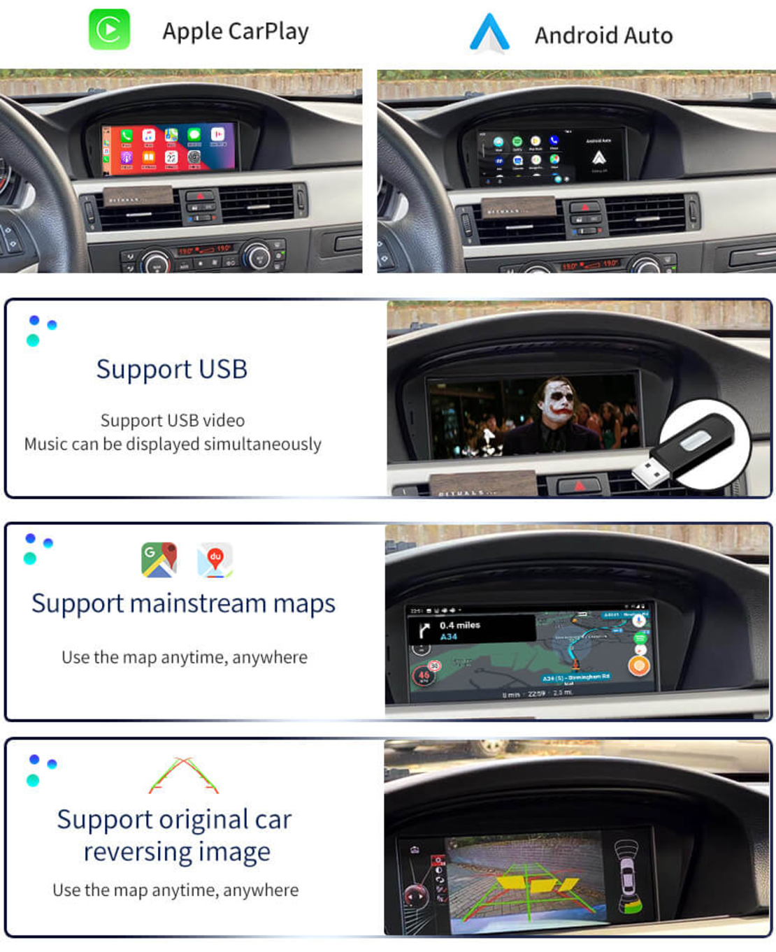 Дисплей за BMW E60/E90 CIC System 8.8