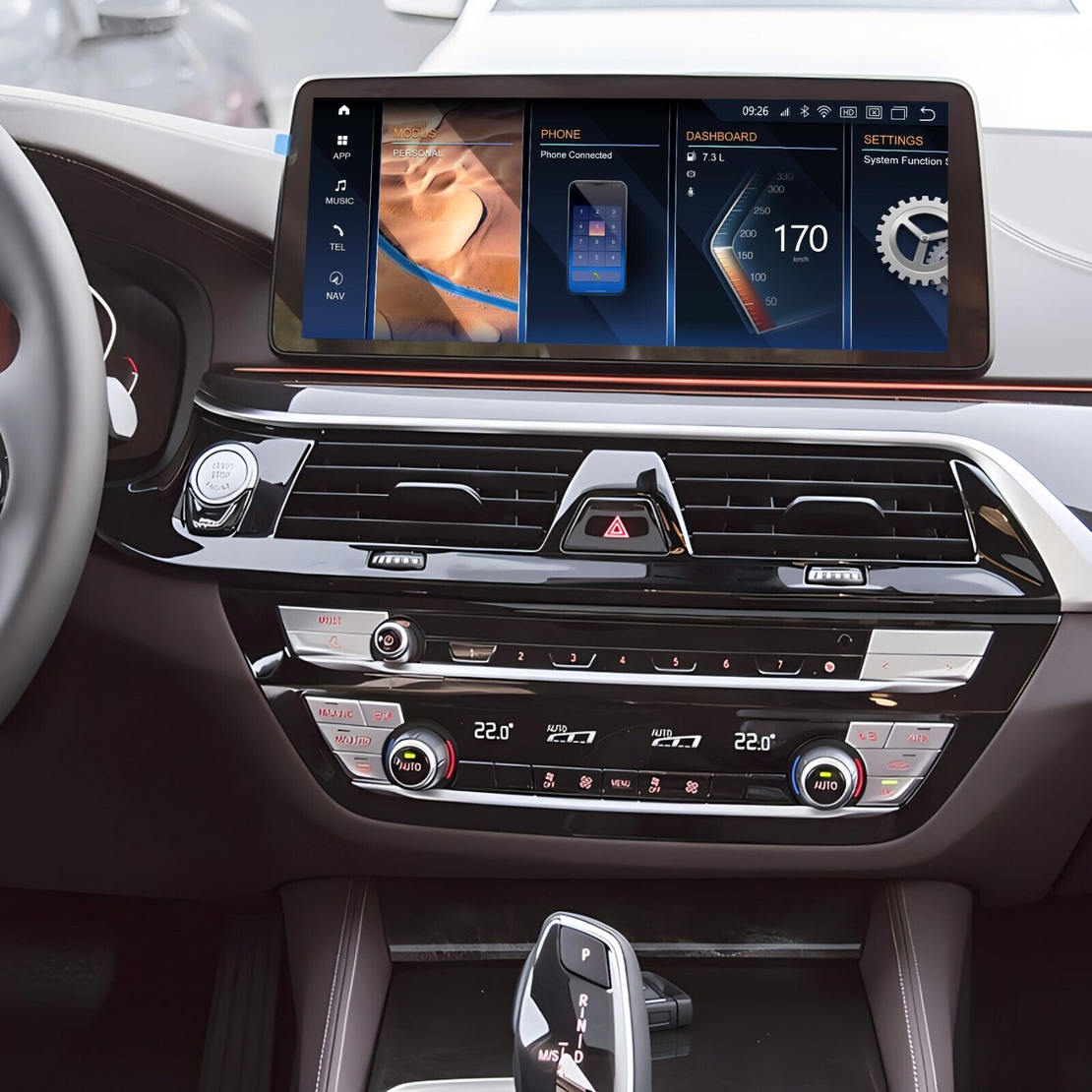 BMW 5 G30 G31 G38 2017 - 2023 10.5'' Android Mултимедия/Навигация