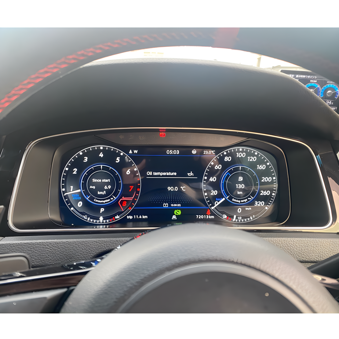 Дигитален километраж за VW Golf 7 / 7.5 2013–2020 | 10.25'' LCD Табло