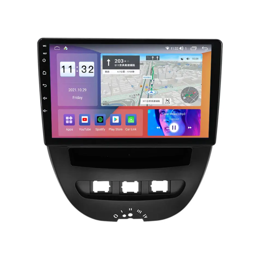 Peugeot 107 2005- 2014 Android Multimedia/Navigation