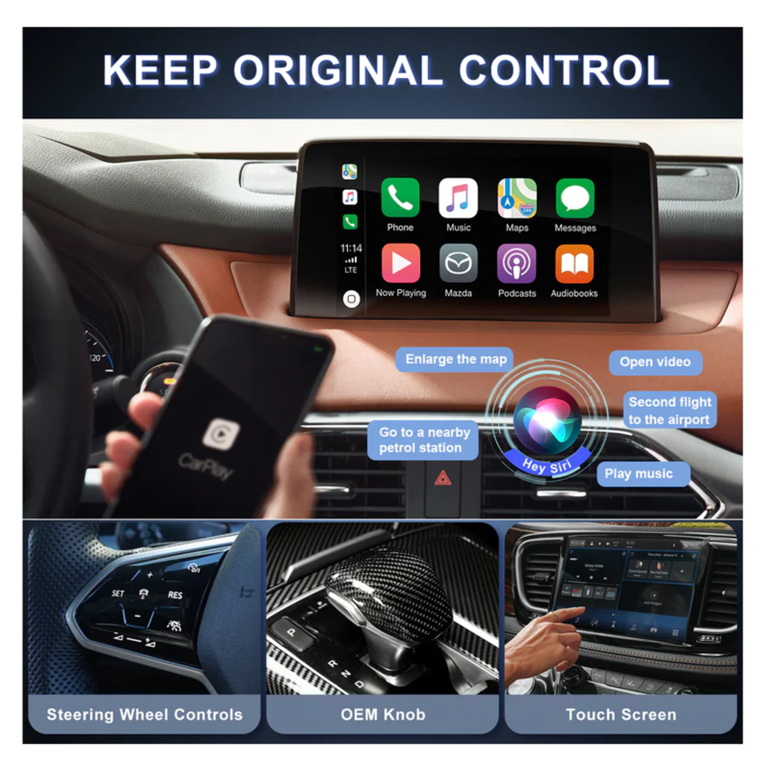 Android Auto AI Box Безжичен адаптер