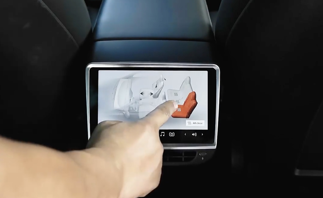 Tesla Model 3/Y Rear HeadUp Display/AndroidAuto/Carplay