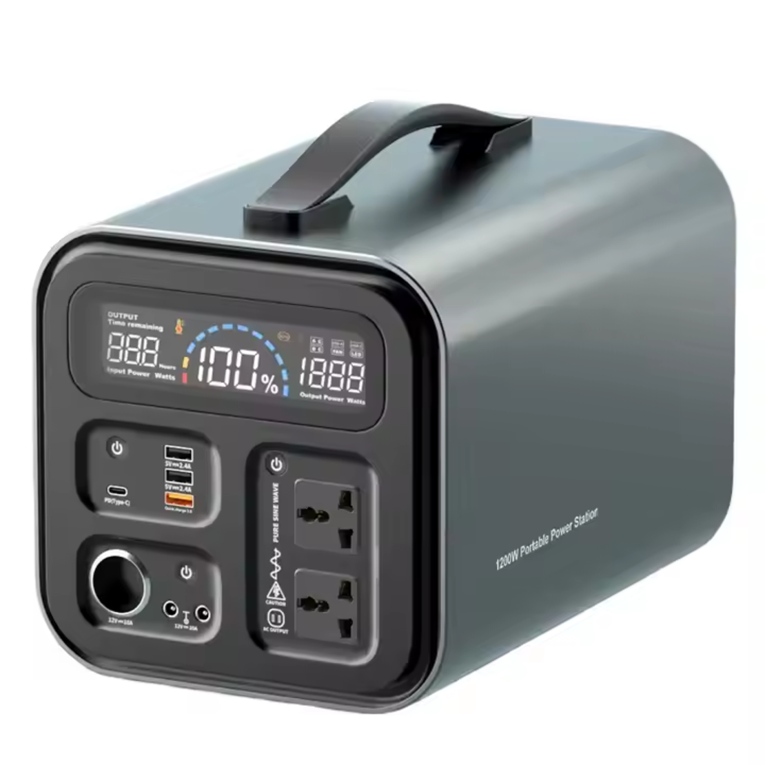 Преносим соларен генератор за ток Power Station G11, 1200W, 1100Wh
