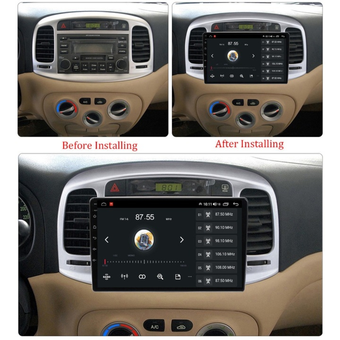 Hyundai Accent 2006-2011 Android Mултимедия/Навигация