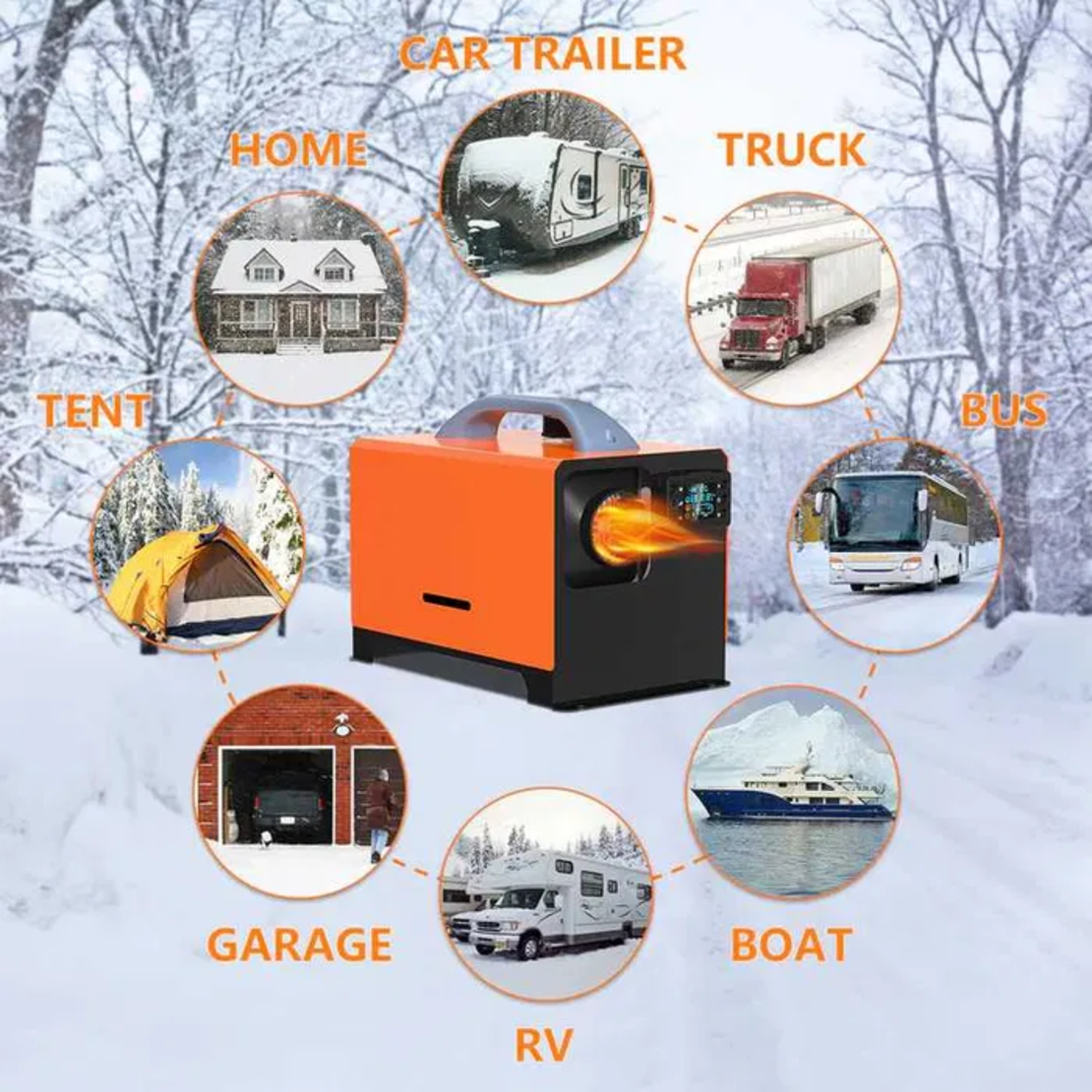 5KW LED Dry Diesel Heater/ Warmer