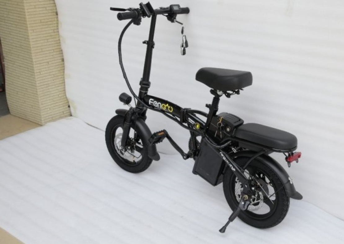 Foldable electric bicycle ENWE T14, 48V