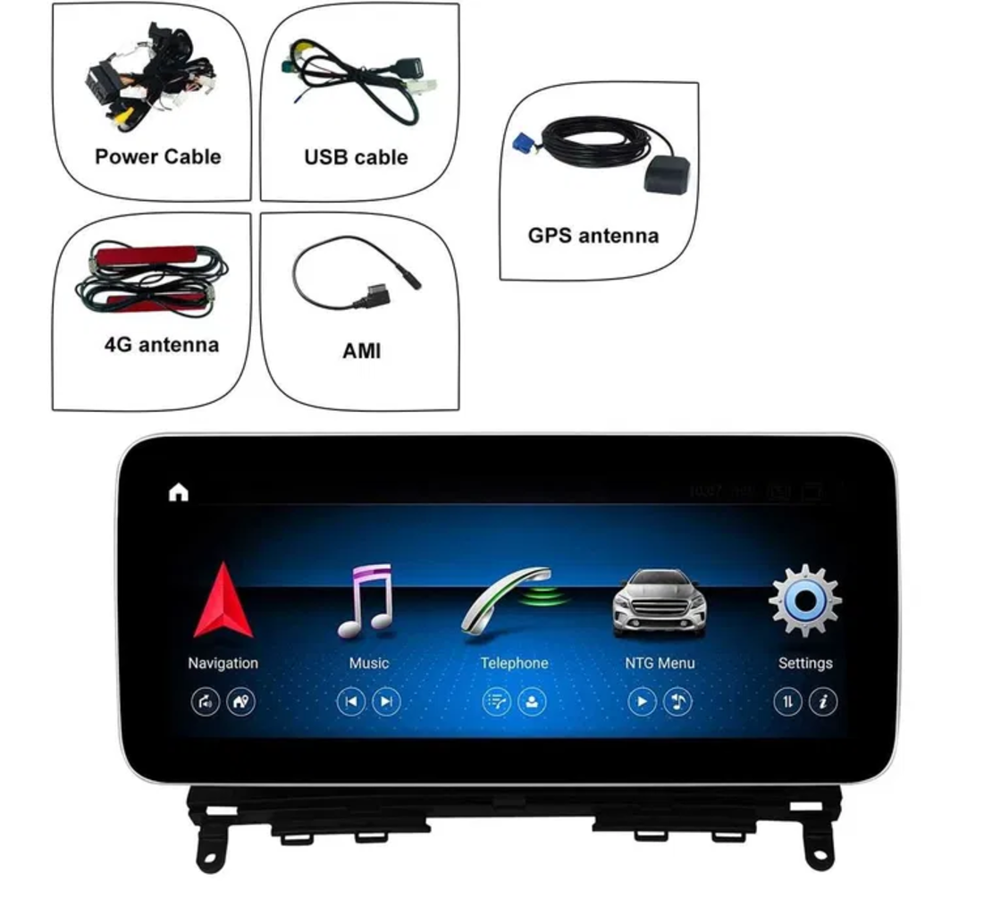 MERCEDES-BENZ C-CLASS W204 2007-2010 Android 13 Multimedia
