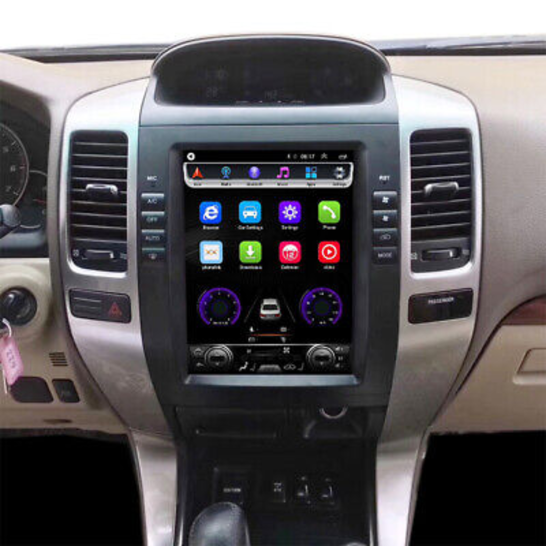 TOYOTA LAND CRUISER PRADO/ LEXUS GX470 02-09 Tesla Android Mултимедия