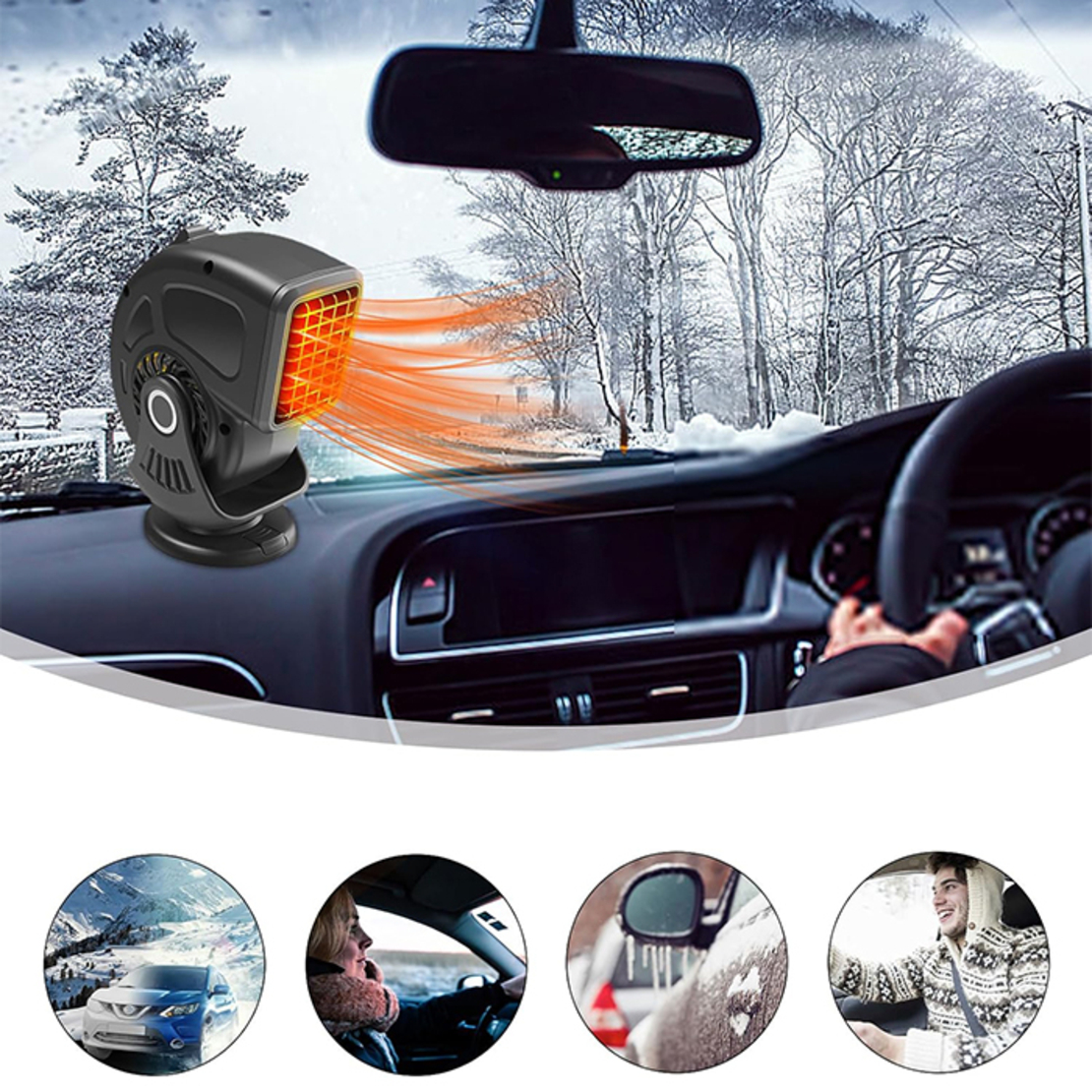 Автомобилна печка PA1164 12V, 150W – Духалка за кола и размразяване на стъкла