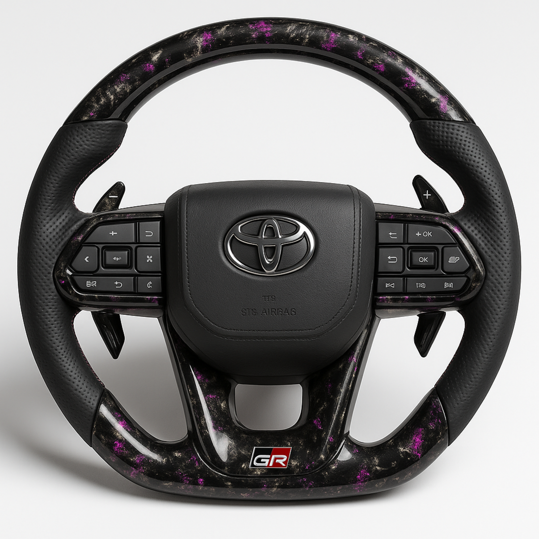 Toyota GR спортен волан forged карбон лилав дизайн Yaris Corolla