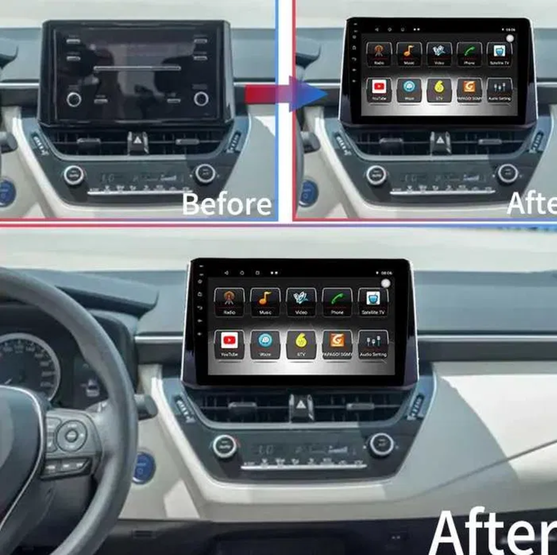 Toyota Corolla 2018- 2021 Android Multimedia/Navigation