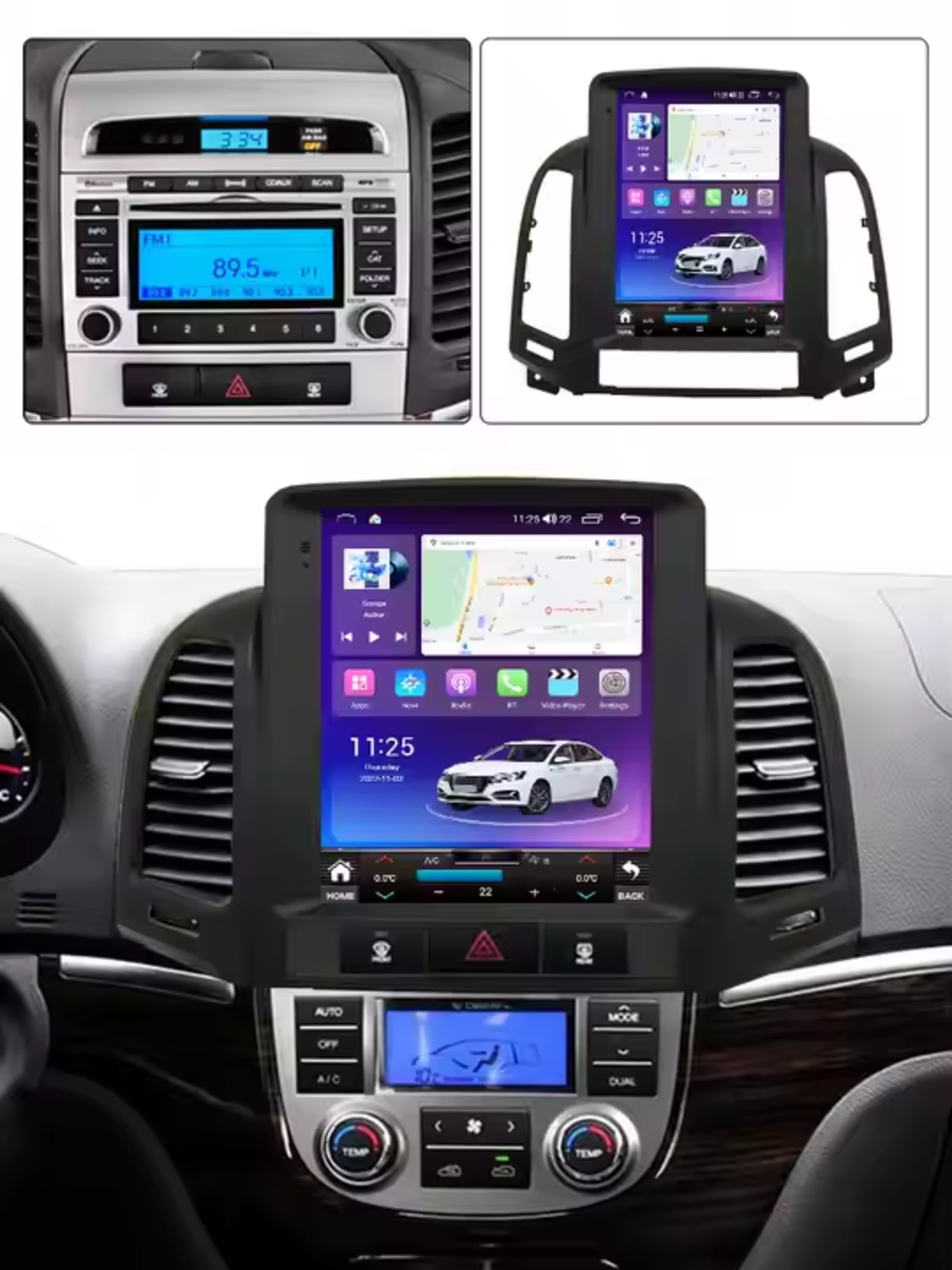 Hyundai Santa Fe 2006-2012 Tesla Android Mултимедия/Навигация