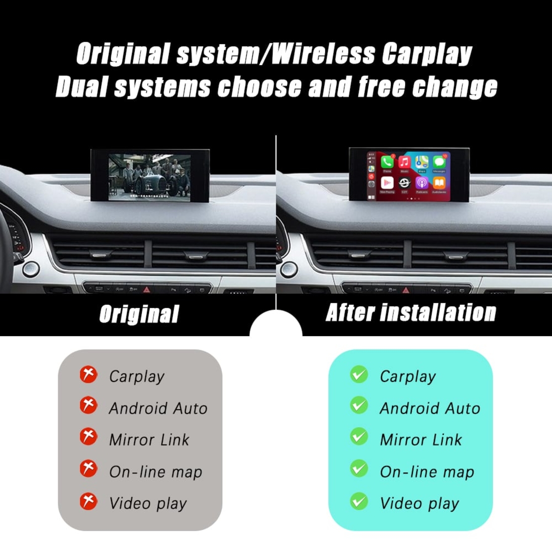 CarPlay / Android Auto модул за Audi Q7 (MIB 3, 2021–2022)