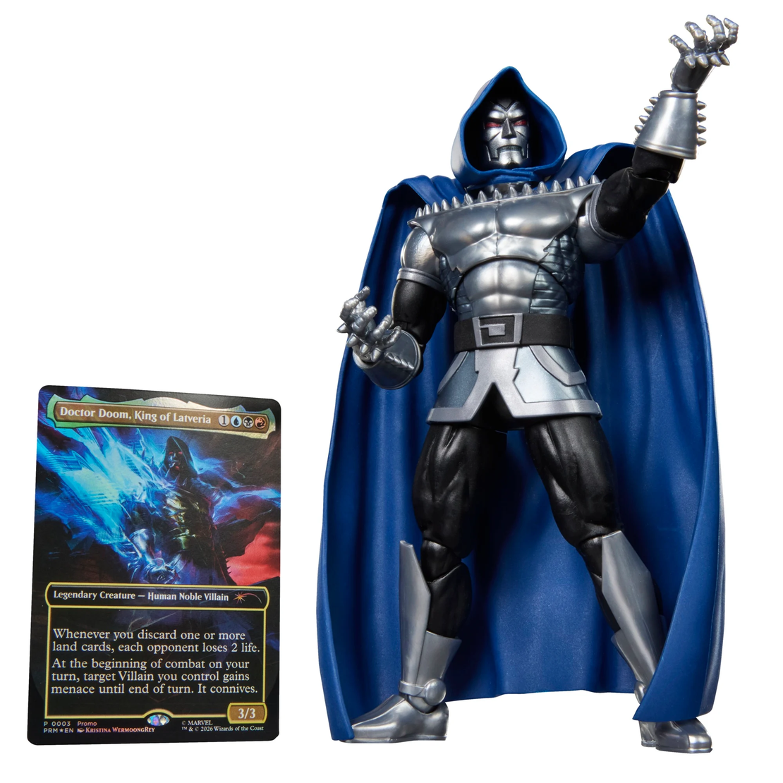 Marvel Legends Super Heroes MTG - Doctor Doom 2099  Екшън Фигурка + фойл промо карта
