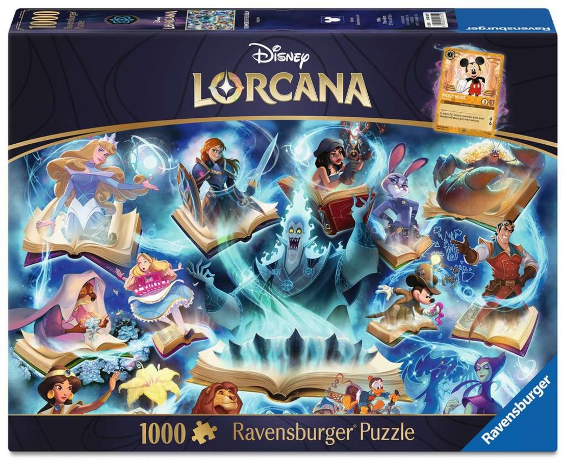 PRE-ORDER: Disney Lorcana -  Пъзел Glimmers of the Realm: Sapphire (1000 части)