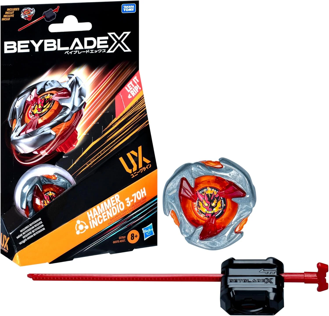 Beyblade X - Hammer Incendio 3-70H UX Стартов пакет