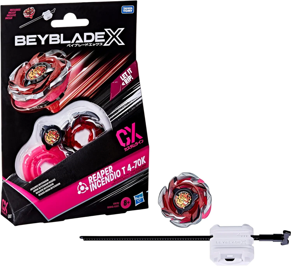 PRE-ORDER: Beyblade X - Reaper Incendio T 4-70K CX Стартов пакет