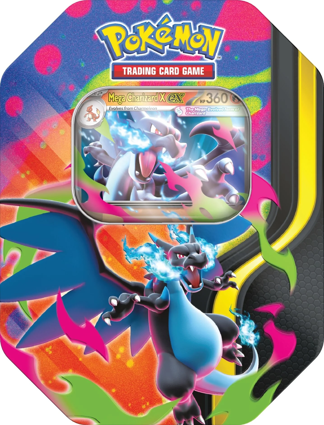 PRE-ORDER: Pokemon TCG - Mega Charizard X Tin