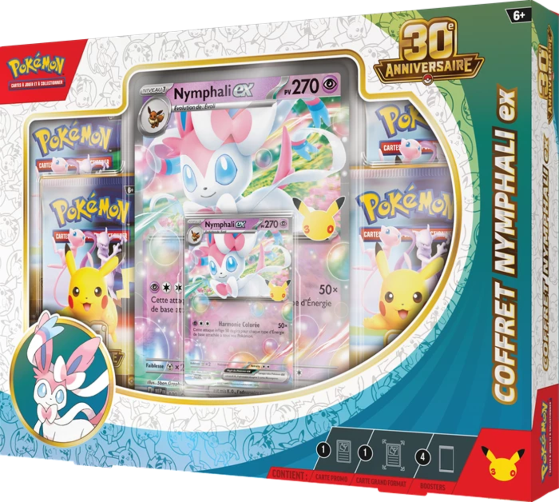 Pokemon TCG 30th Celebration - Sylveon ex Box (ФРЕНСКИ ЕЗИК)
