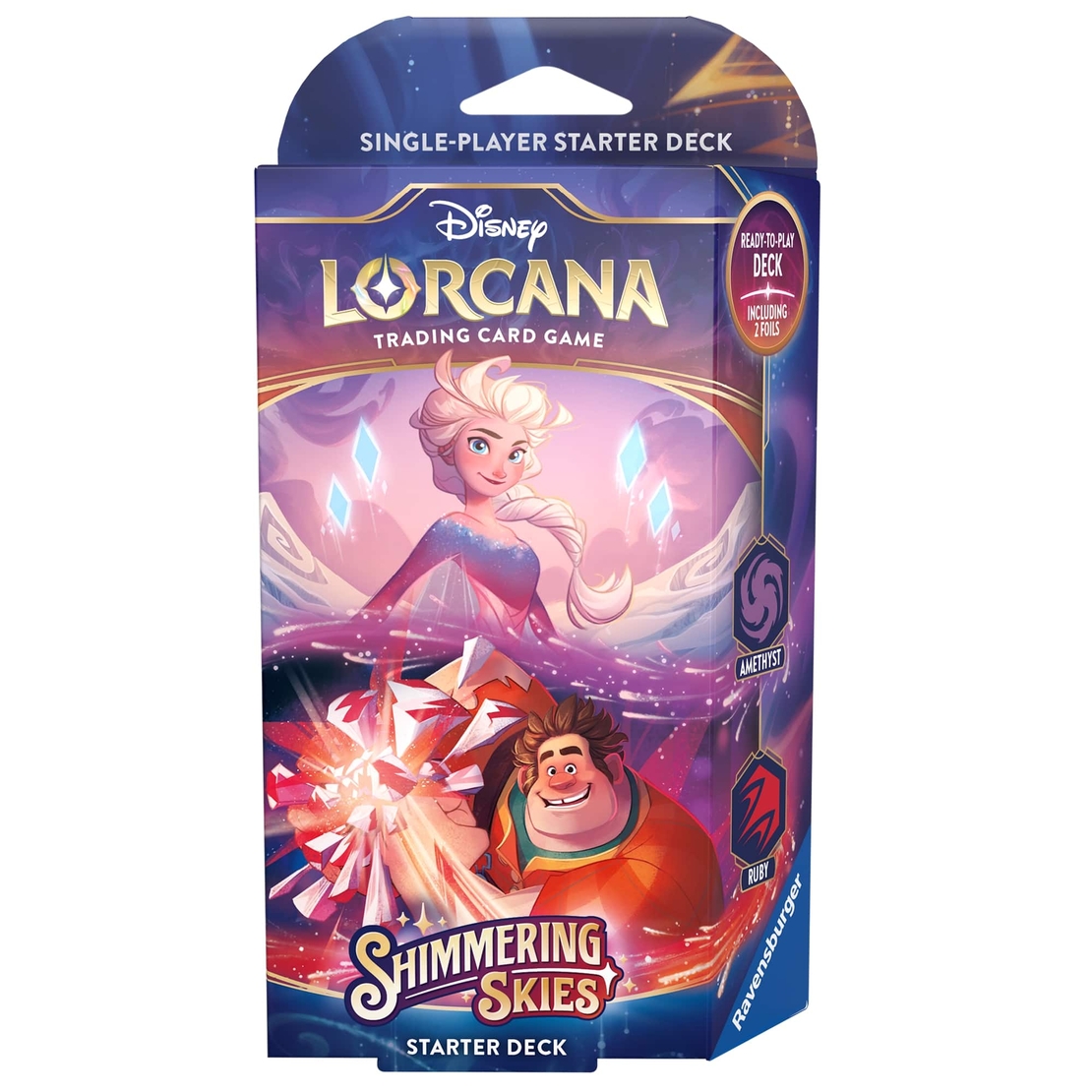 Disney Lorcana TCG: Стартово тесте за игра - Shimmering Skies - Elsa & Ralph