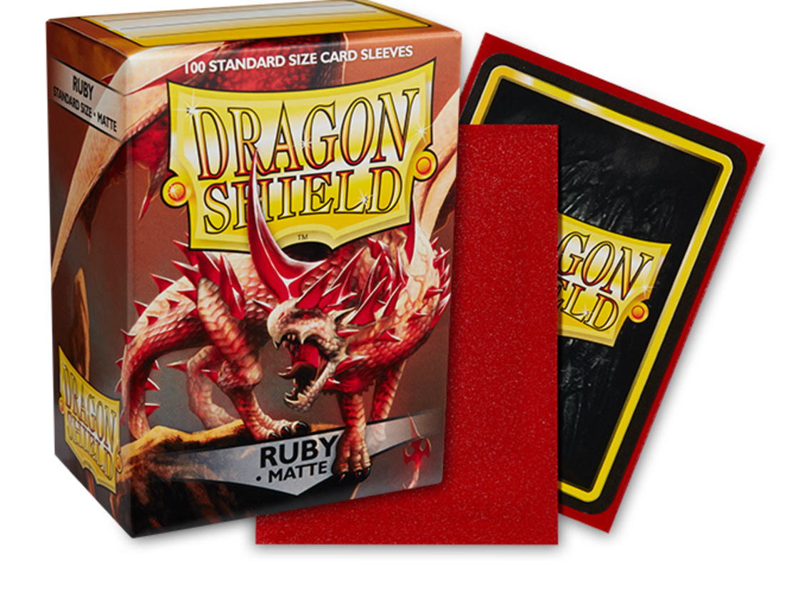 Dragon Shield -  Ruby Matte standard size (100 протектора)