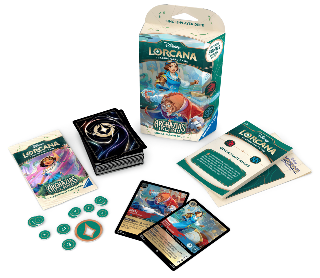 Disney Lorcana TCG: Стартово тесте за игра - Archazia's Island  - Belle & The Beast