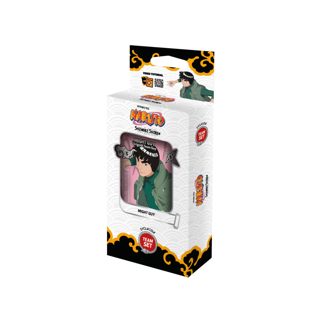 PRE-ORDER: Naruto Mythos TCG - Set 02 - Shinobi Shiren - Team Set - Might Guy (1st Edition)