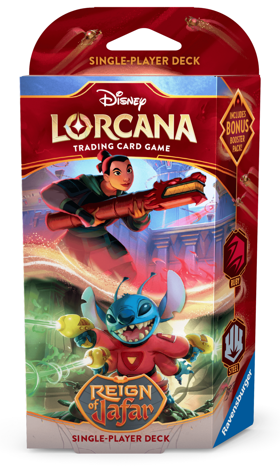 PRE-ORDER: Disney Lorcana TCG: Стартово тесте за игра - Reign of Jafar  - Mulan & Stitch