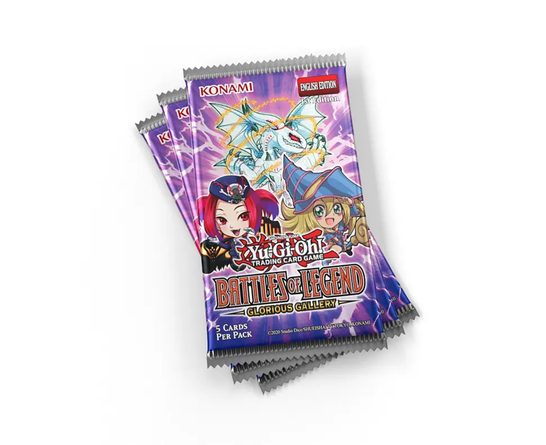 PRE-ORDER: Yu-Gi-Oh TCG - Battles of Legend: Glorious Gallery Tuck Box ( 3 бустера) + Field Center