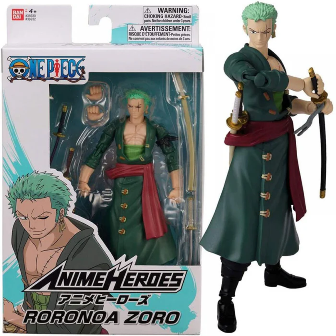 Bandai Anime Heroes - One Piece - Roronoa Zoro Екшън Фигурка