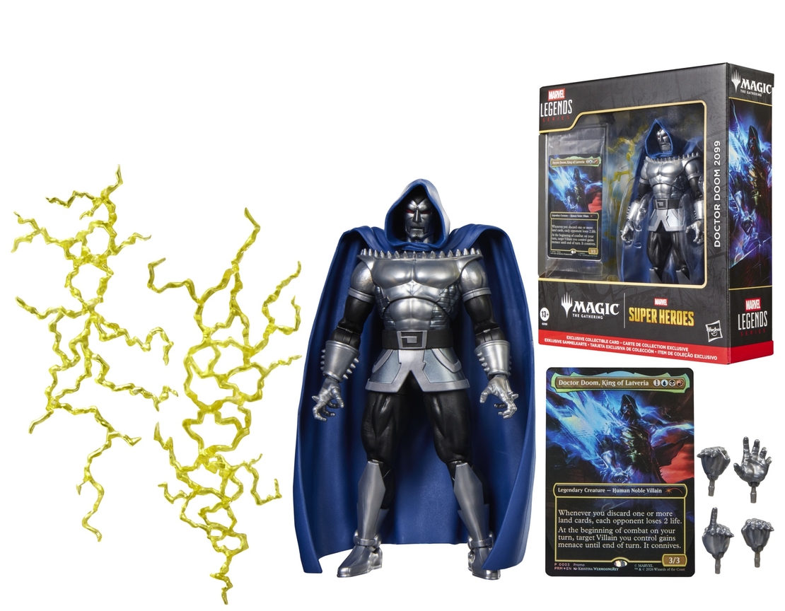Marvel Legends Super Heroes MTG - Doctor Doom 2099  Екшън Фигурка + фойл промо карта