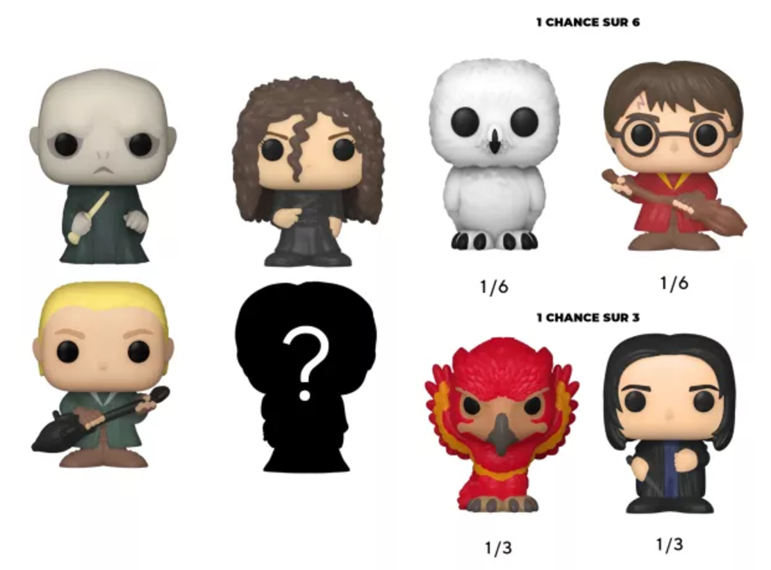 Harry Potter - Bitty Pop 4 Pack 2.5cm комплект мини фигурки
