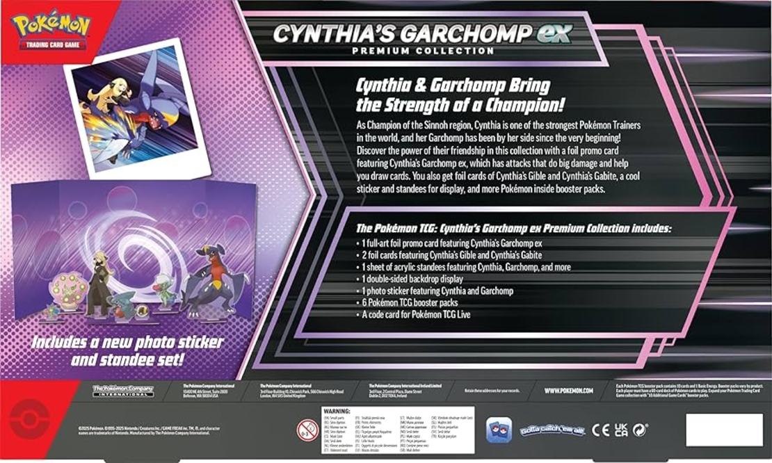 Pokemon TCG: Cynthia Garchomp Ex Premium Collection