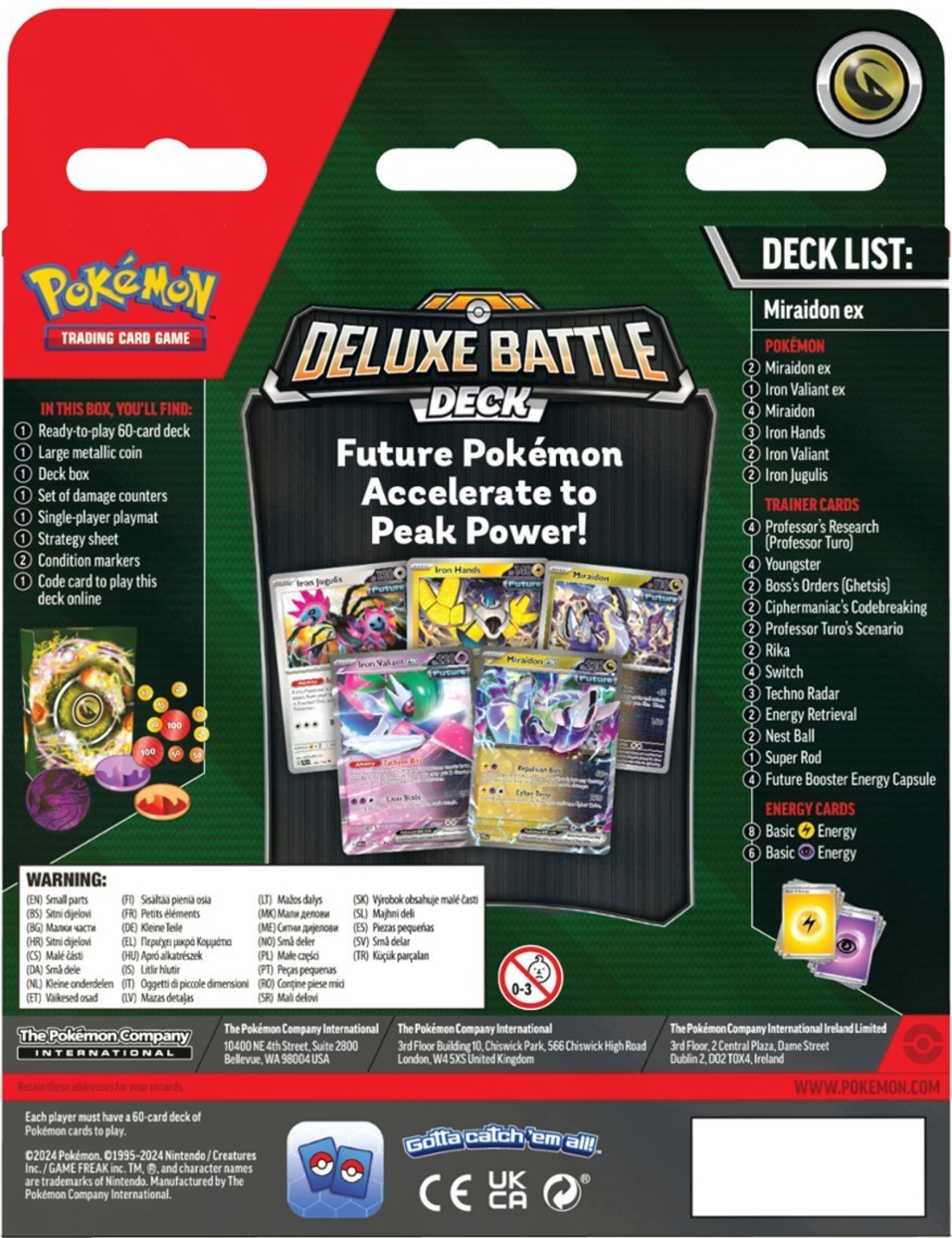 Pokemon TCG: Miraidon Ex Deluxe тесте за игра