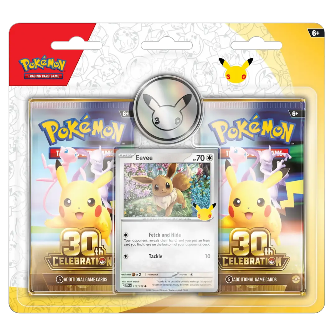 Pokemon TCG 30th Celebration - 2-pack Blister: Eevee